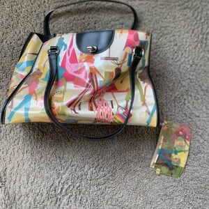 Maxx New York Colorful Abstract Shoulder Bag